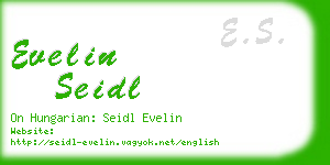 evelin seidl business card